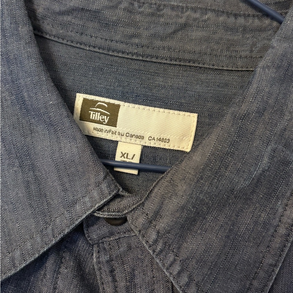 Tilley Blue Button-Up Shirt